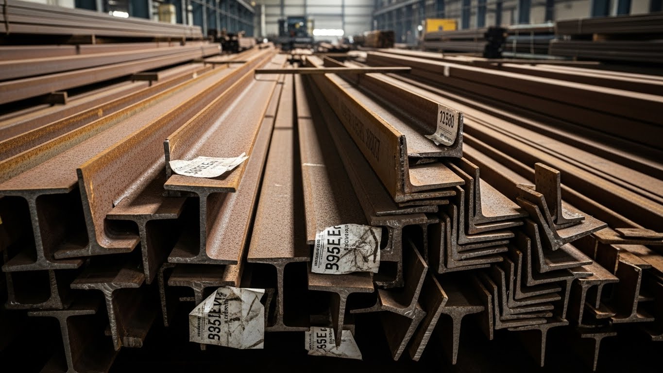 Çelik profillerin istiflenme düzeni ve paket ebatlarının şematik gösterimi