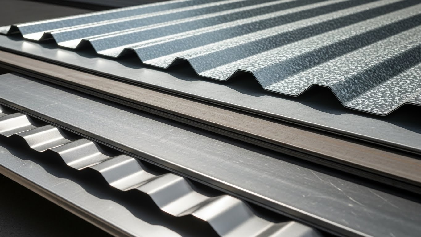 Farklı formlarda Çatı Sacı Görseli (Trapez ve Oluklu)