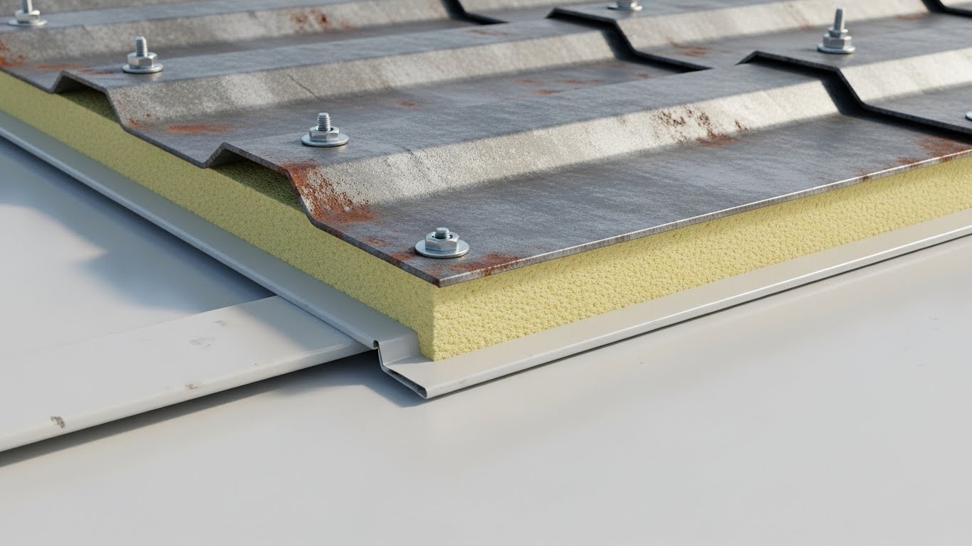 Çatı sandviç paneli montajının aşamaları ve vidalama detayları