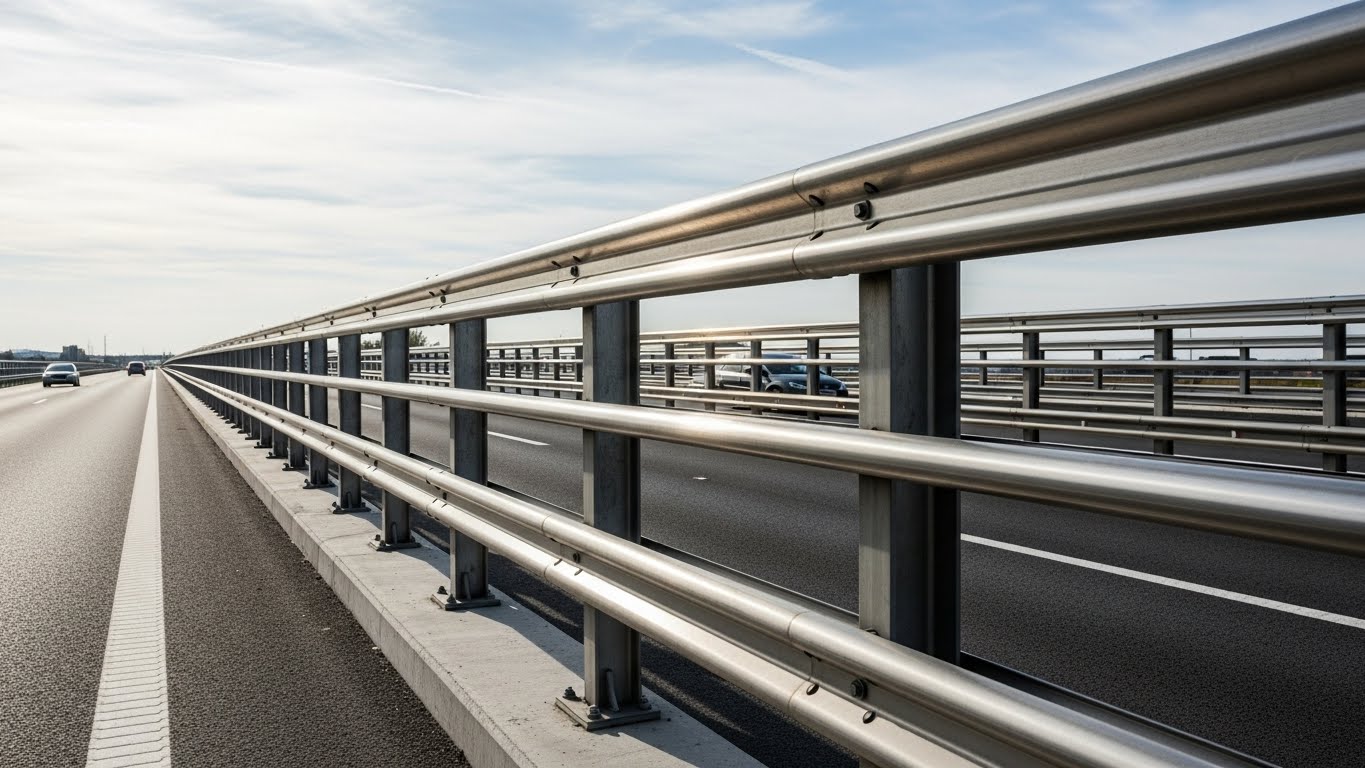 Çelik Otoyol Bariyeri Montaj ve Ebat Şeması