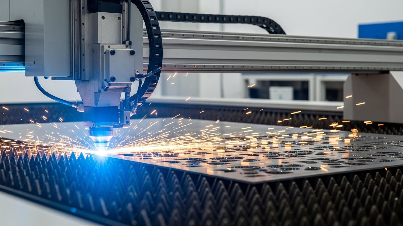 CNC Lazer Kesim Makinesi Çalışma Alanı