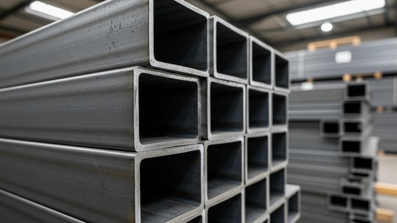 Farklı tipte demir profil çeşitleri ve stok görseli