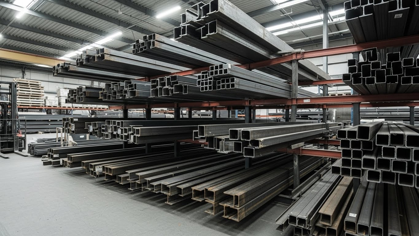 Kare ve dikdörtgen çelik profilin kesit boyutlarının şematik gösterimi