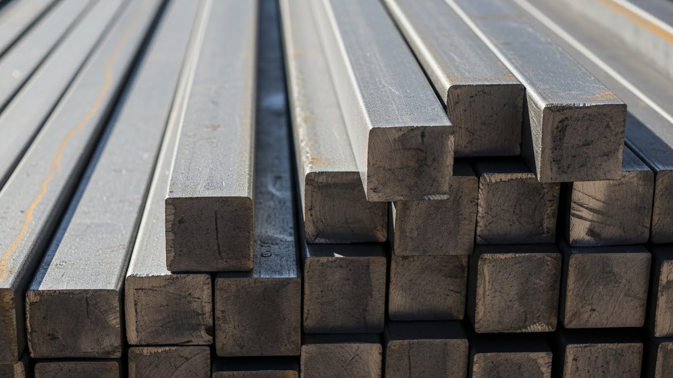 Farklı boyutlarda kare dolu demir çeşitleri