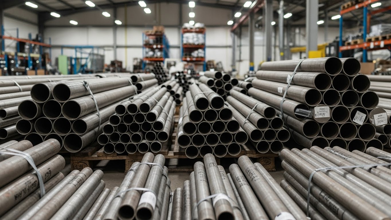 Sanayi Tipinde Kullanılan Dikişsiz Kazan Boruları Görseli