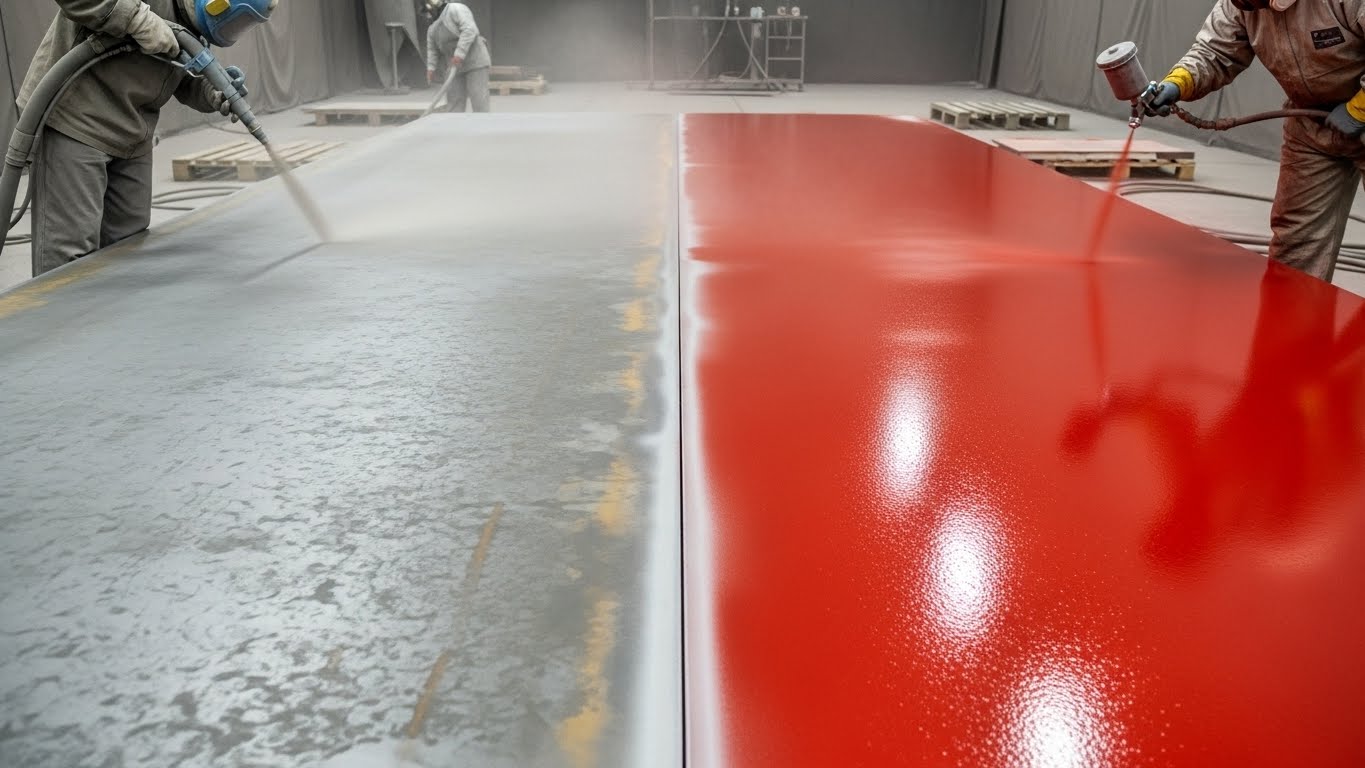 Endüstriyel Kumlama ve Boyama Uygulaması