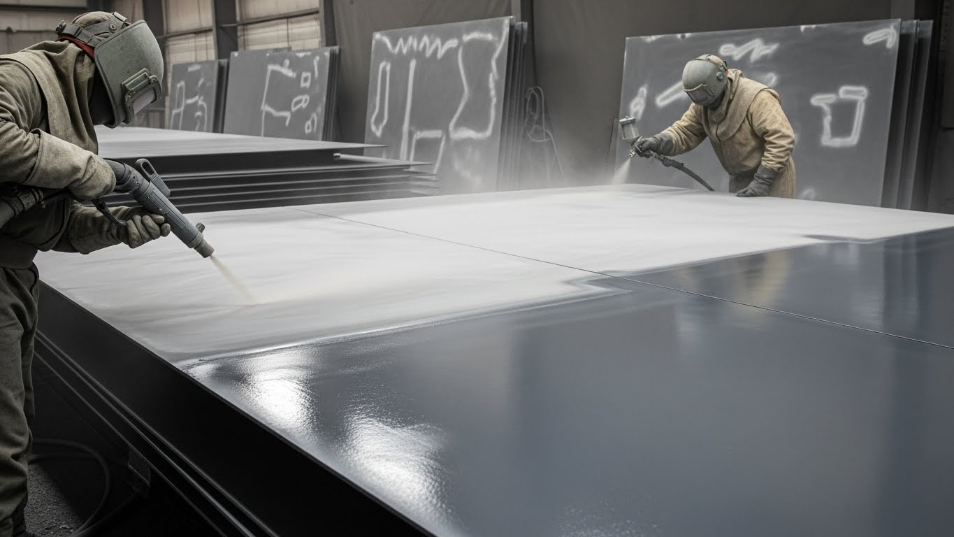 Çelik Kumlama Sonrası Astarlama Süreci