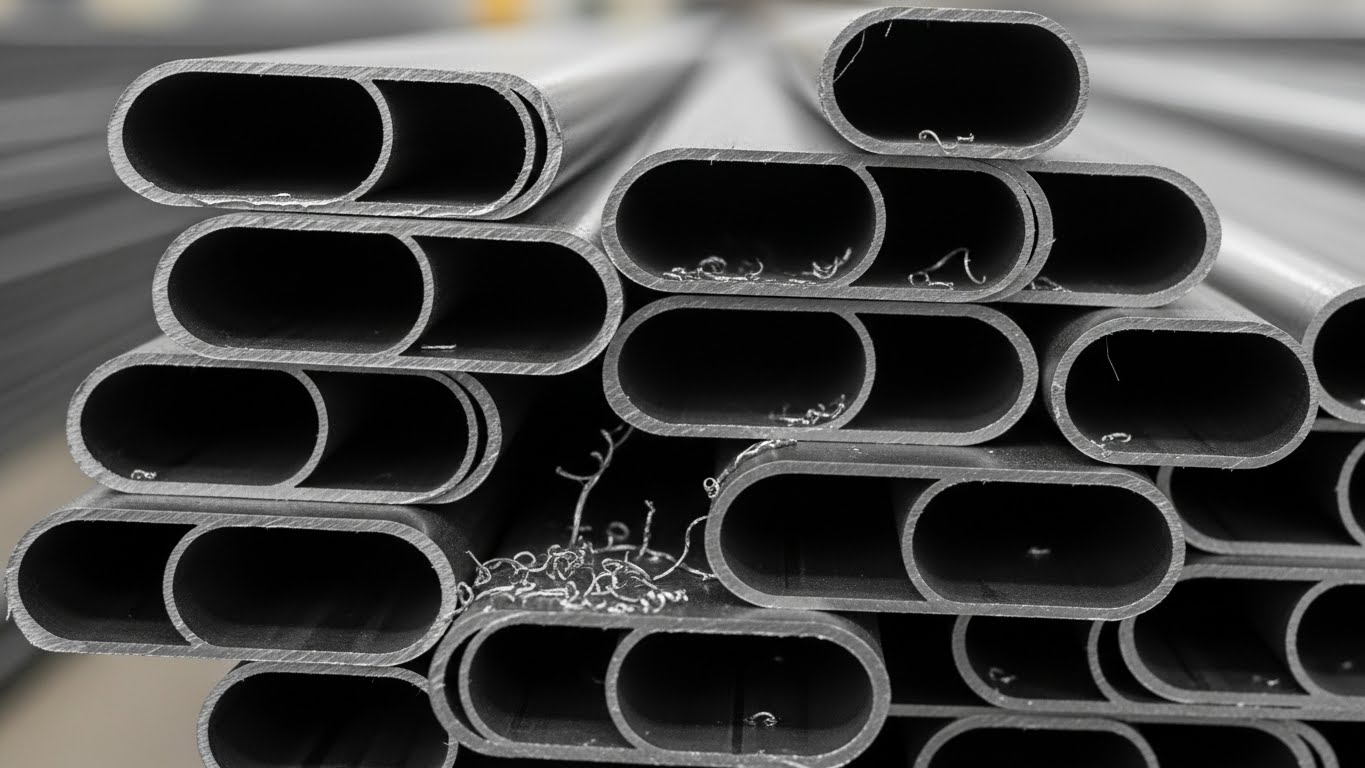 Oval Çelik Profil Kesit Şeması