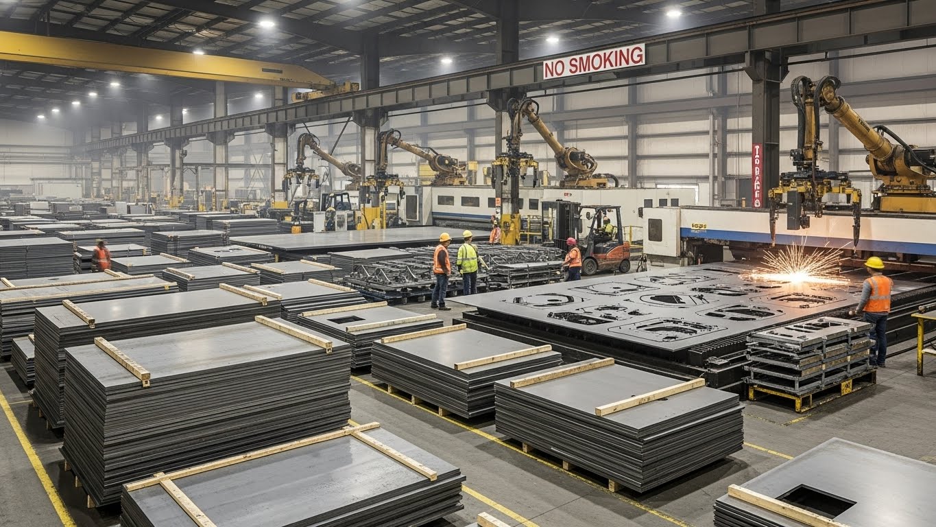 Sıcak haddeleme rulosundan çıkan kızgın sac levha