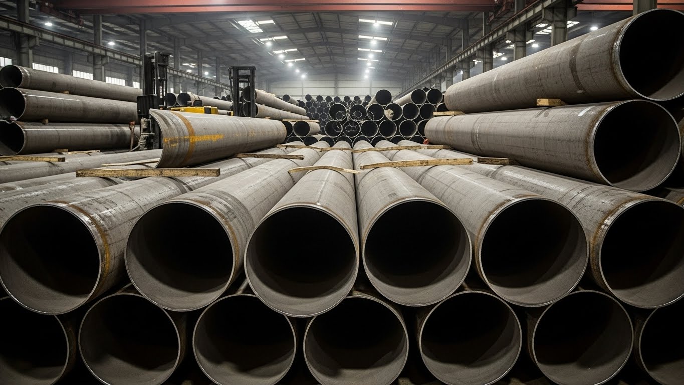 Farklı boru kalitelerini ve çaplarını gösteren diagram.